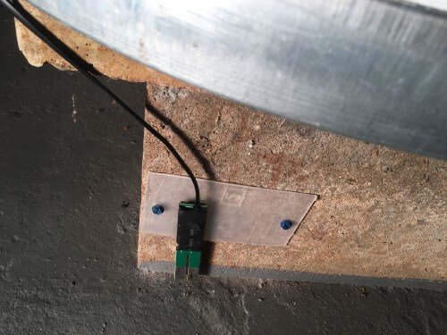 Flood Sensor Installed